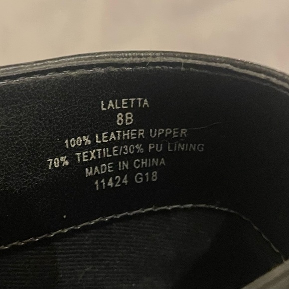 Ralph Lauren Women’s Laletta Black Leather Ankle Boots Booties Size 8 - Picture 11 of 12